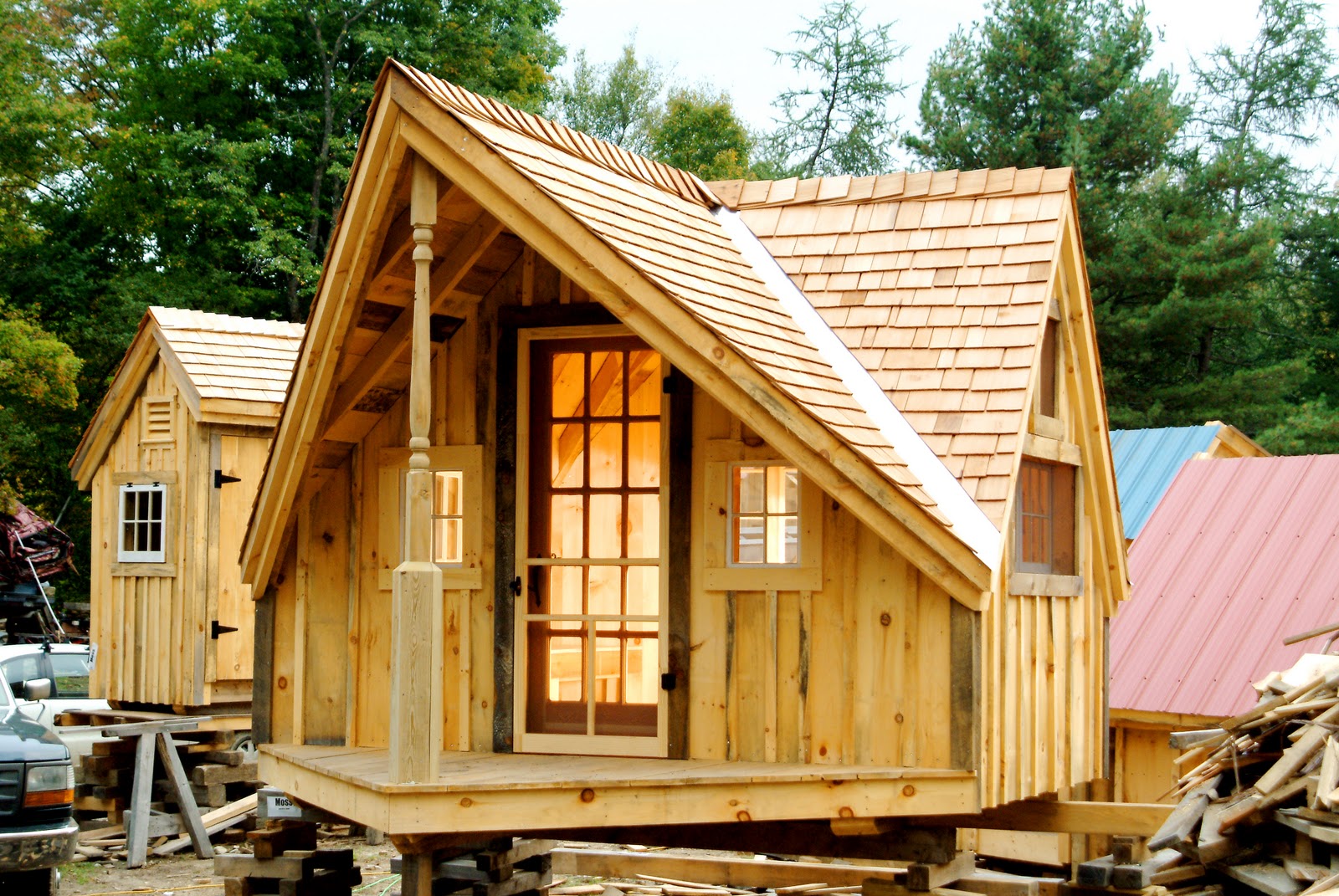 Firewood Wood Shed Plans also Small Cabins Tiny Houses Plans also 